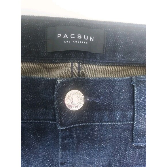 Pacsun Comfort Stretch Men’s Size 32x32 Blue Denim Slim Fit Straight Leg Jeans - Picture 4 of 7